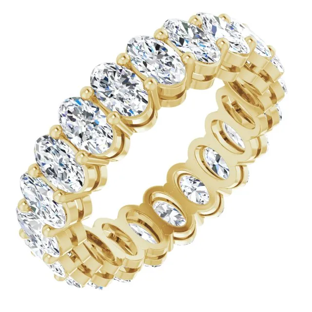 4.41 ct. Oval Diamond Eternity Band