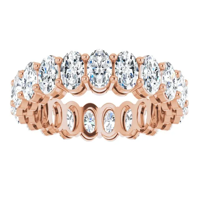 4.41 ct. Oval Diamond Eternity Band