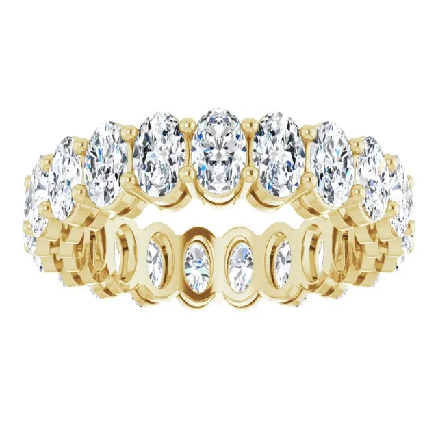 4.41 ct. Oval Diamond Eternity Band