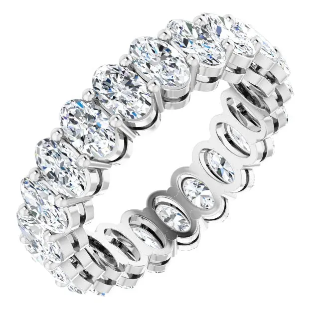 4.41 ct. Oval Diamond Eternity Band