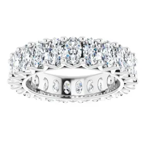 4.83 ct. Oval Diamond Eternity Band