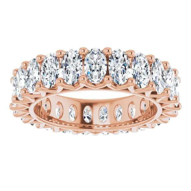 4.83 ct. Oval Diamond Eternity Band
