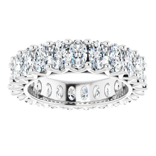 4.83 ct. Oval Diamond Eternity Band