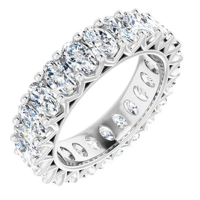 4.83 ct. Oval Diamond Eternity Band
