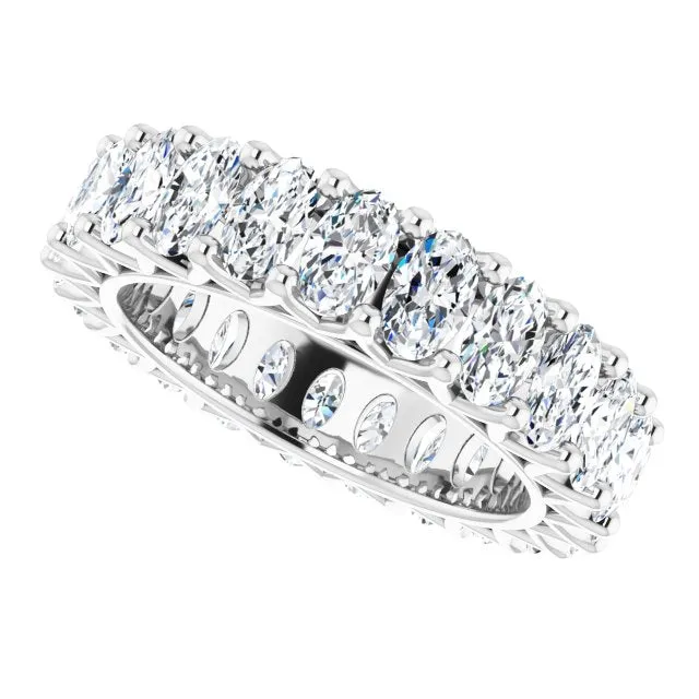 4.83 ct. Oval Diamond Eternity Band