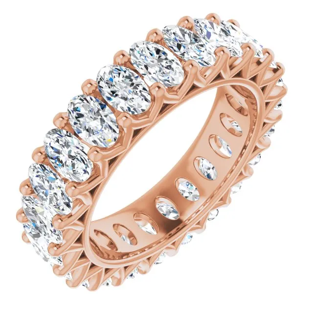 4.83 ct. Oval Diamond Eternity Band
