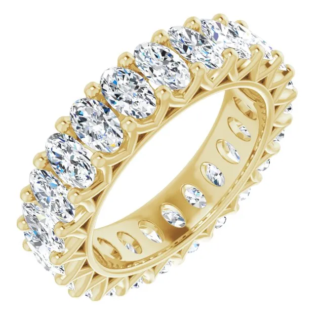 4.83 ct. Oval Diamond Eternity Band