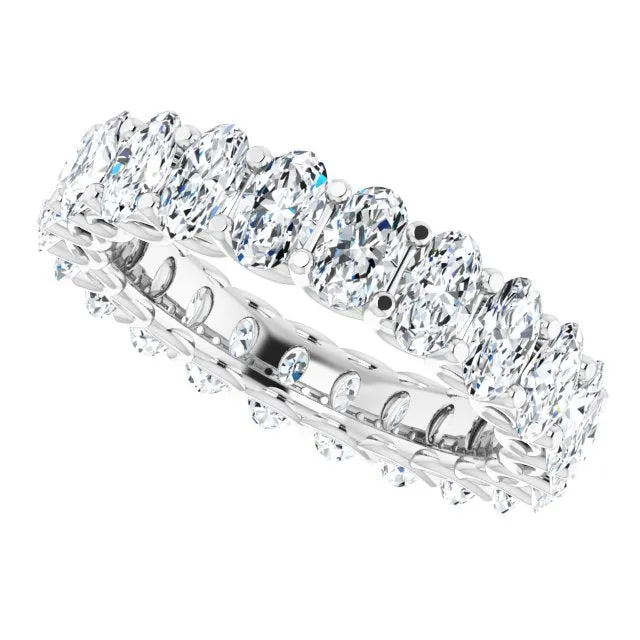 5.0 ct. Oval Diamond Double Trellis Eternity Band