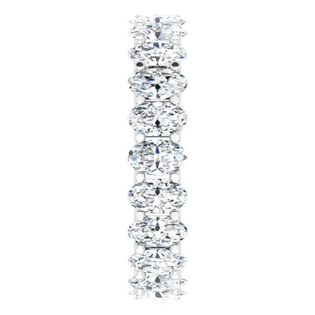 5.0 ct. Oval Diamond Double Trellis Eternity Band