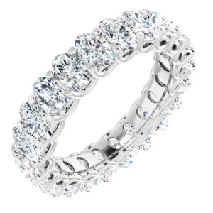 5.0 ct. Oval Diamond Double Trellis Eternity Band
