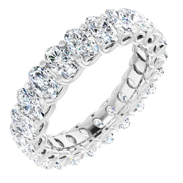 5.0 ct. Oval Diamond Double Trellis Eternity Band