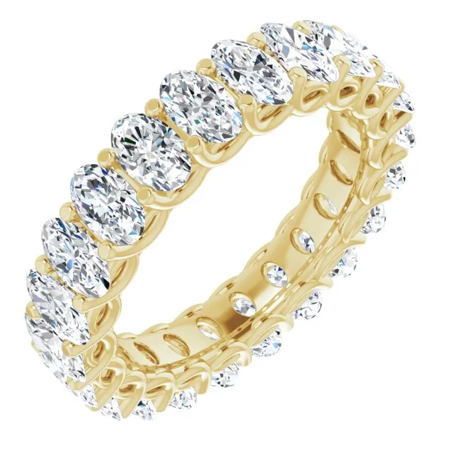 5.0 ct. Oval Diamond Double Trellis Eternity Band