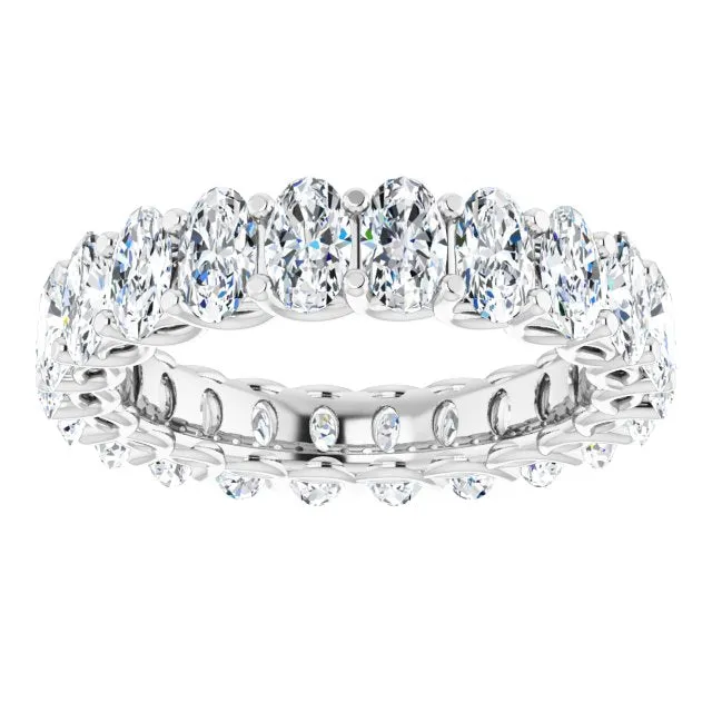 5.0 ct. Oval Diamond Double Trellis Eternity Band