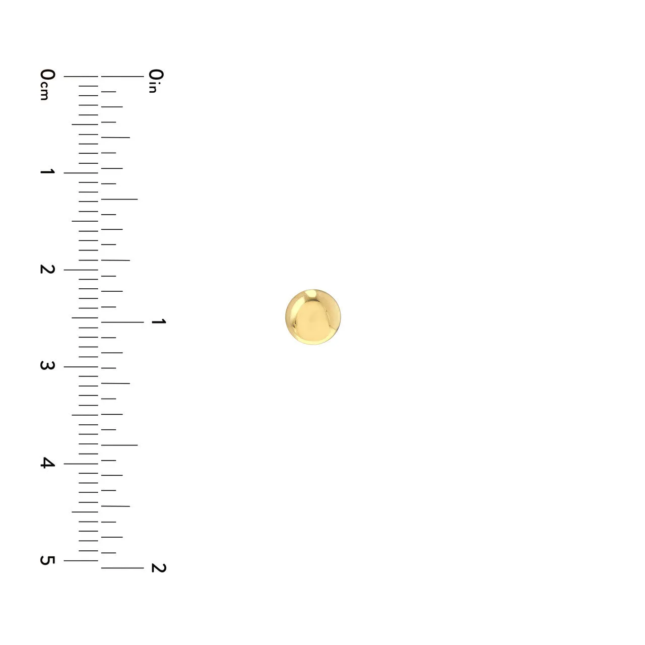 5.5mm Flat Round Pebble Stud Earrings