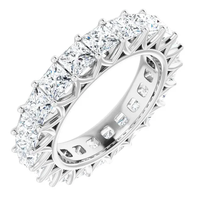 6.09 ct. Princess Diamond Eternity Band