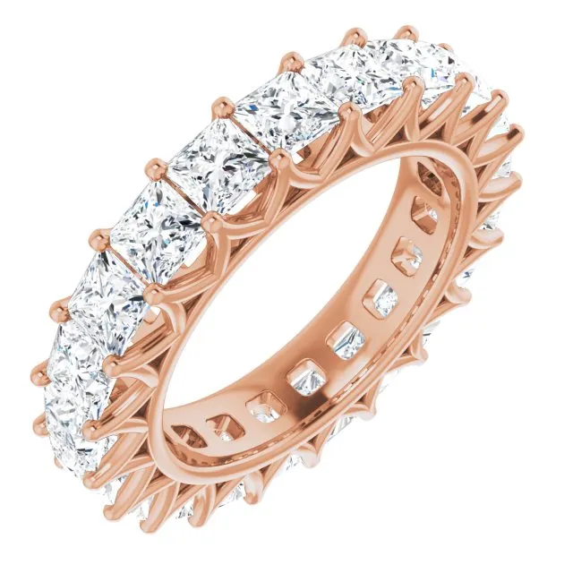 6.09 ct. Princess Diamond Eternity Band