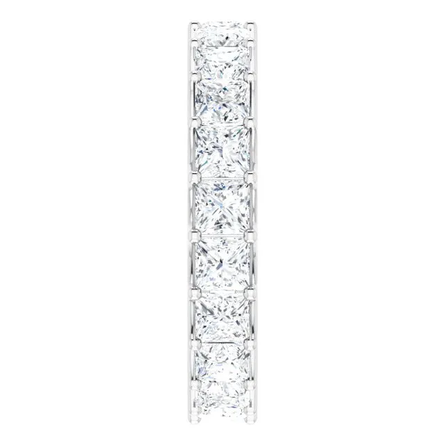 6.09 ct. Princess Diamond Eternity Band