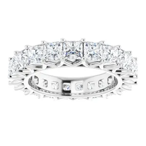 6.09 ct. Princess Diamond Eternity Band