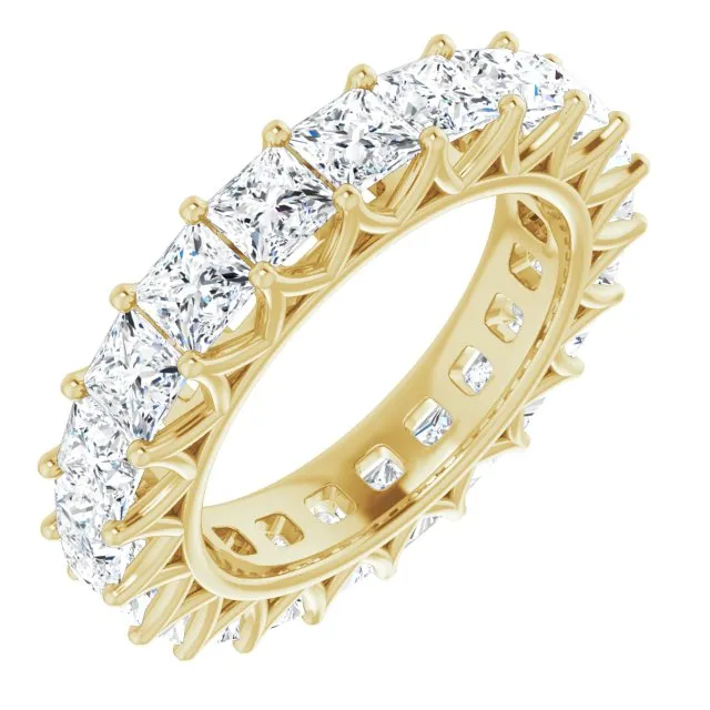 6.09 ct. Princess Diamond Eternity Band