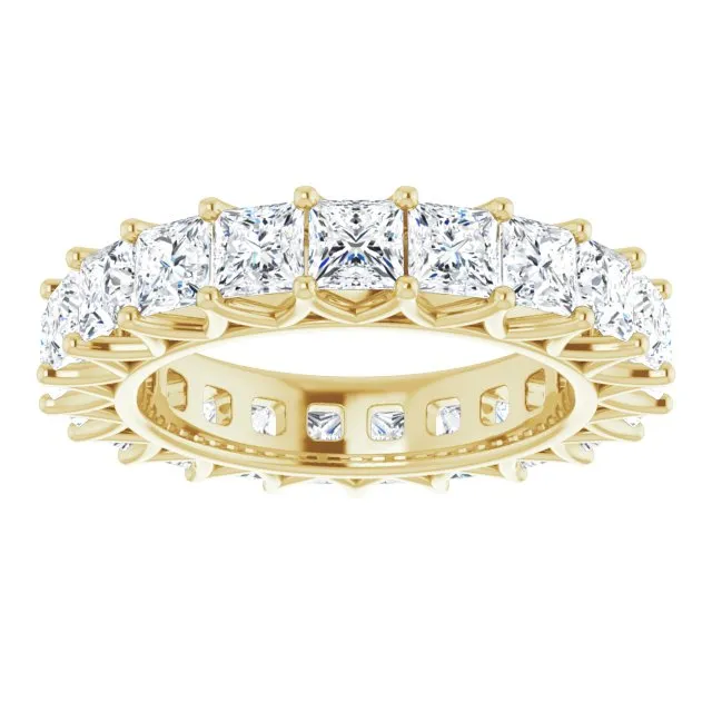 6.09 ct. Princess Diamond Eternity Band