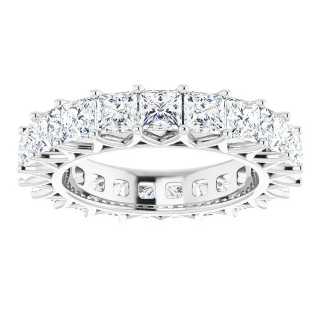 6.09 ct. Princess Diamond Eternity Band
