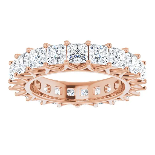 6.09 ct. Princess Diamond Eternity Band