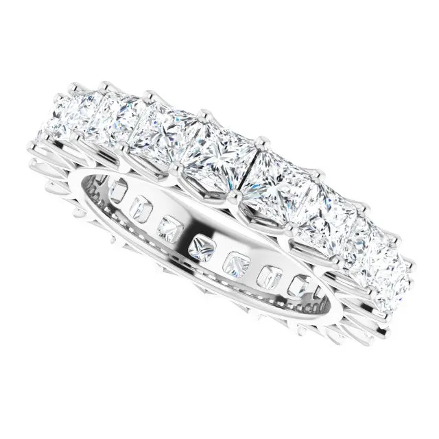 6.09 ct. Princess Diamond Eternity Band