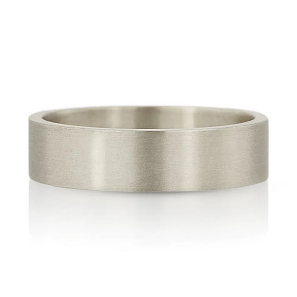6mm Flat Wedding Band