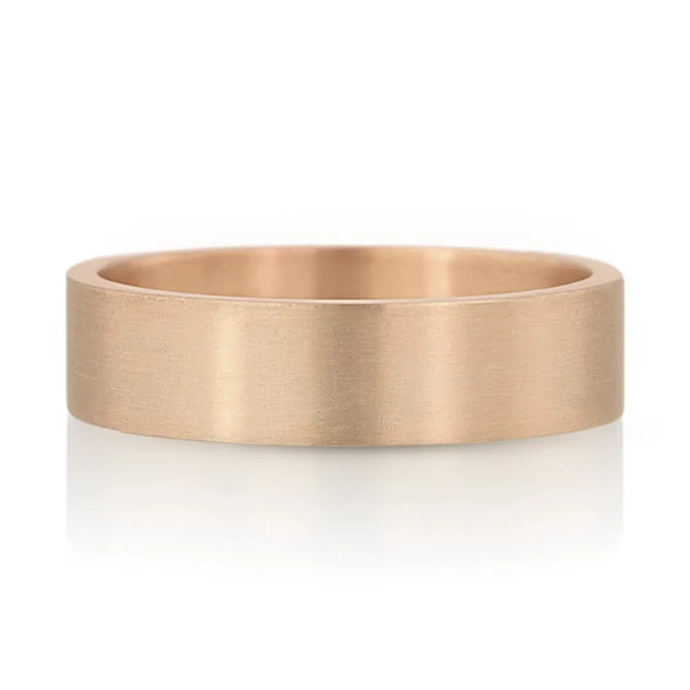 6mm Flat Wedding Band