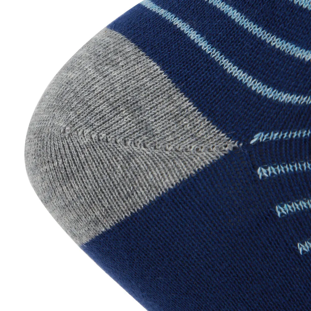 AAS Cotton Block Stripe Crew Dress Socks
