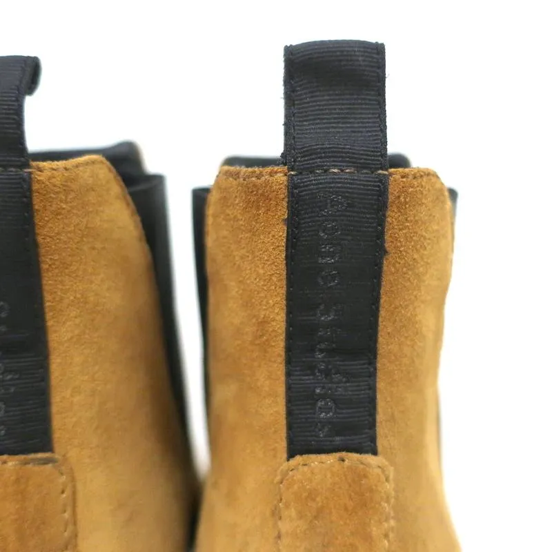 Acne Studios Ankle Boots Jensen Brown Suede Size 39 Pointed Toe Chelsea Booties
