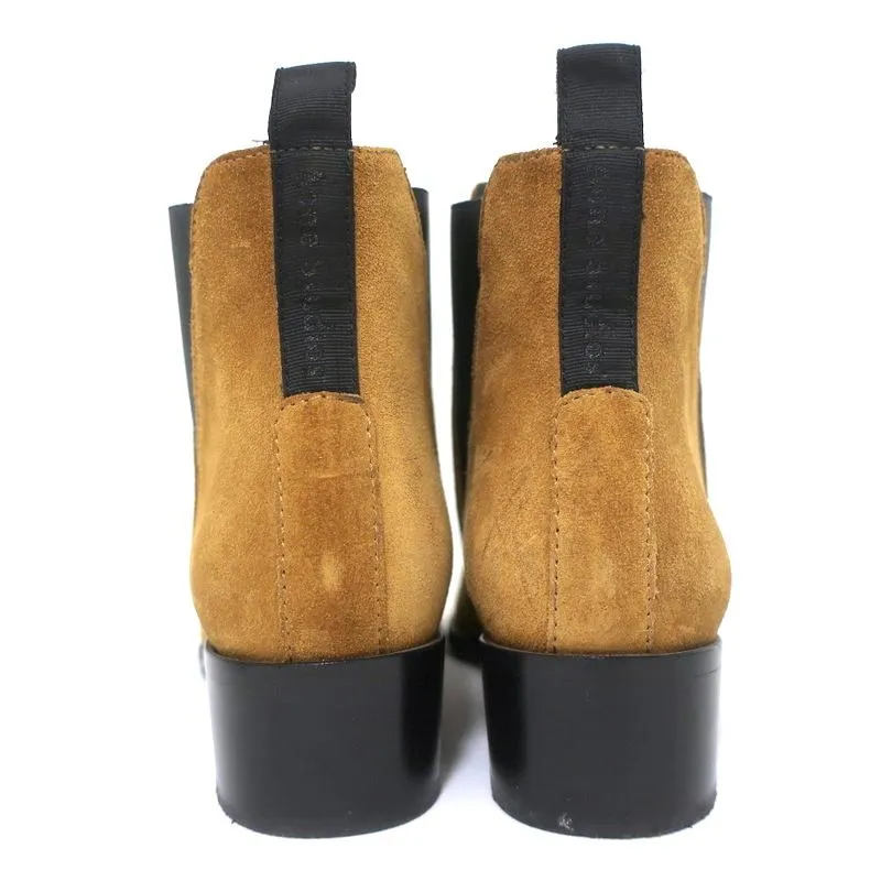 Acne Studios Ankle Boots Jensen Brown Suede Size 39 Pointed Toe Chelsea Booties