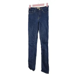 Acne Studios Women's PIN RAW REFORM Skinny Denim Jeans in Blue sz 25/32