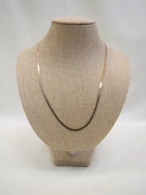 ADO | Gold Flat Chain Necklace Thin
