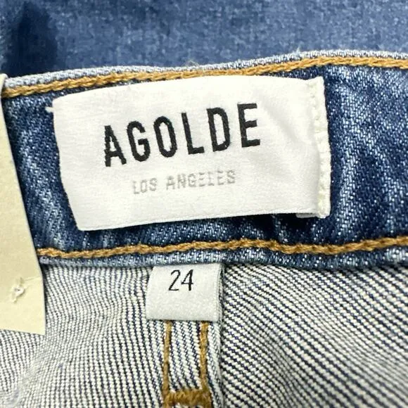 Agolde‎ Women's Jeans 24 Nico High Rise Slim Fit in Cycle Button Fly