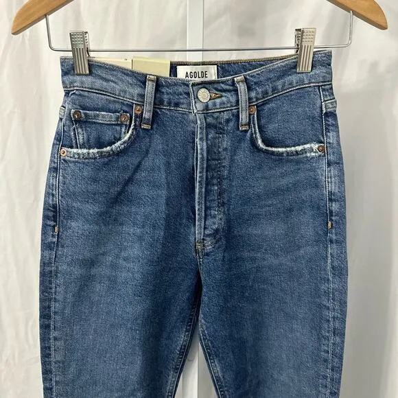 Agolde‎ Women's Jeans 24 Nico High Rise Slim Fit in Cycle Button Fly