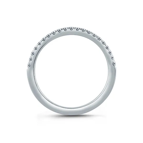 A.JAFFE French Pavé Half Circle Stackable Women's Wedding Band WR1044/16
