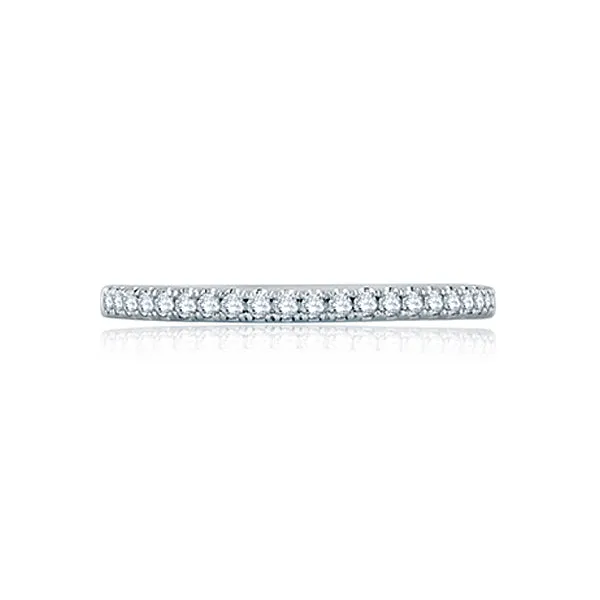 A.JAFFE French Pavé Half Circle Stackable Women's Wedding Band WR1044/16