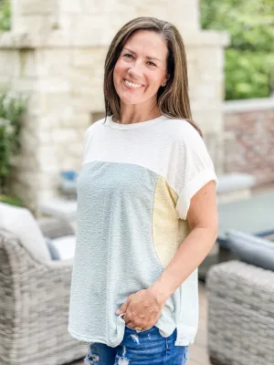 ALEX COLOR BLOCK TOP