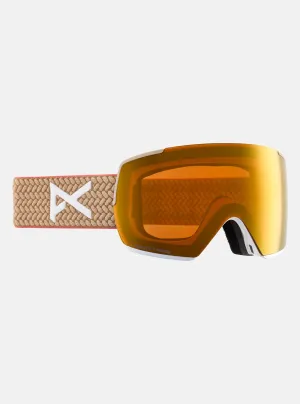 Anon M5 Goggles & MFI Face Mask & Spare Lens Low Bridge Fit Summit Taupe / Perceive Sunny Bronze Lens