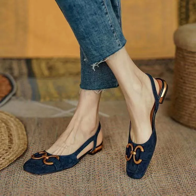 Ariadna® | Elegant suede slingbacks