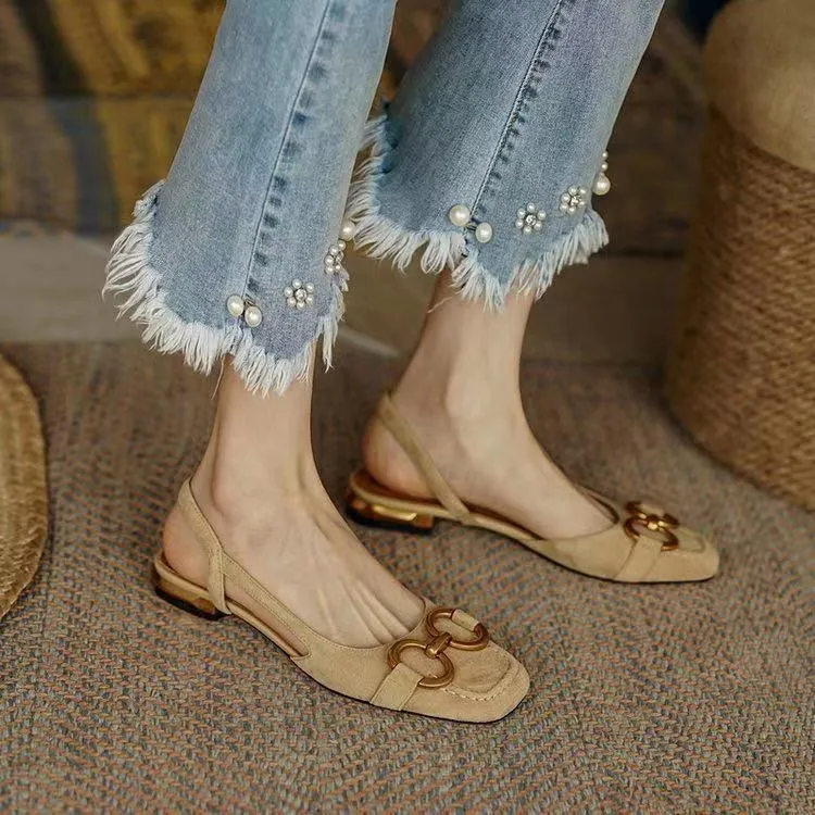 Ariadna® | Elegant suede slingbacks