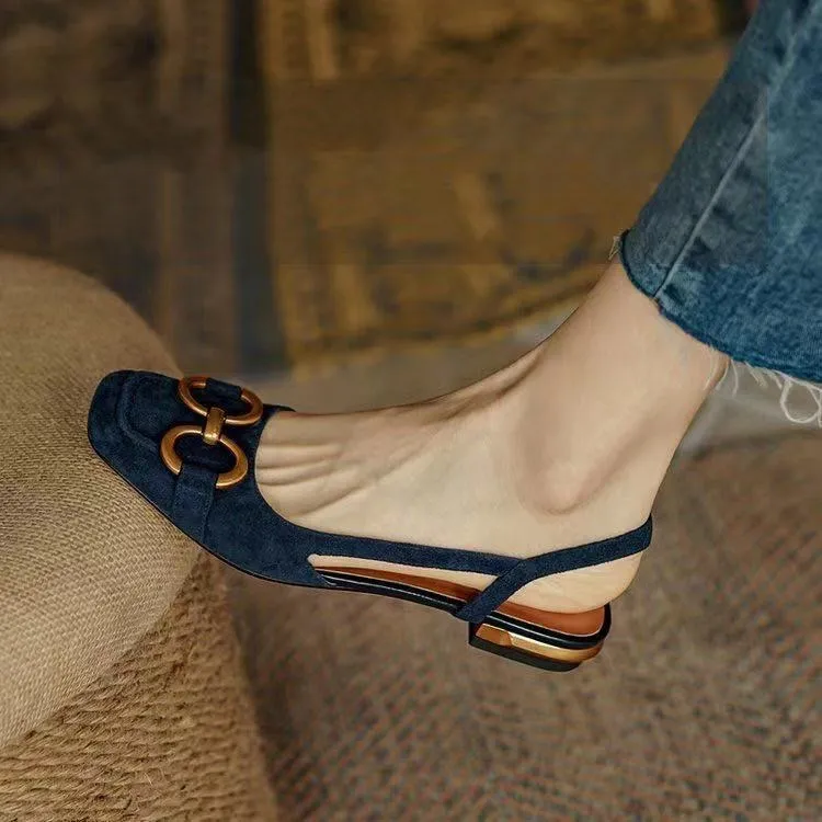 Ariadna® | Elegant suede slingbacks