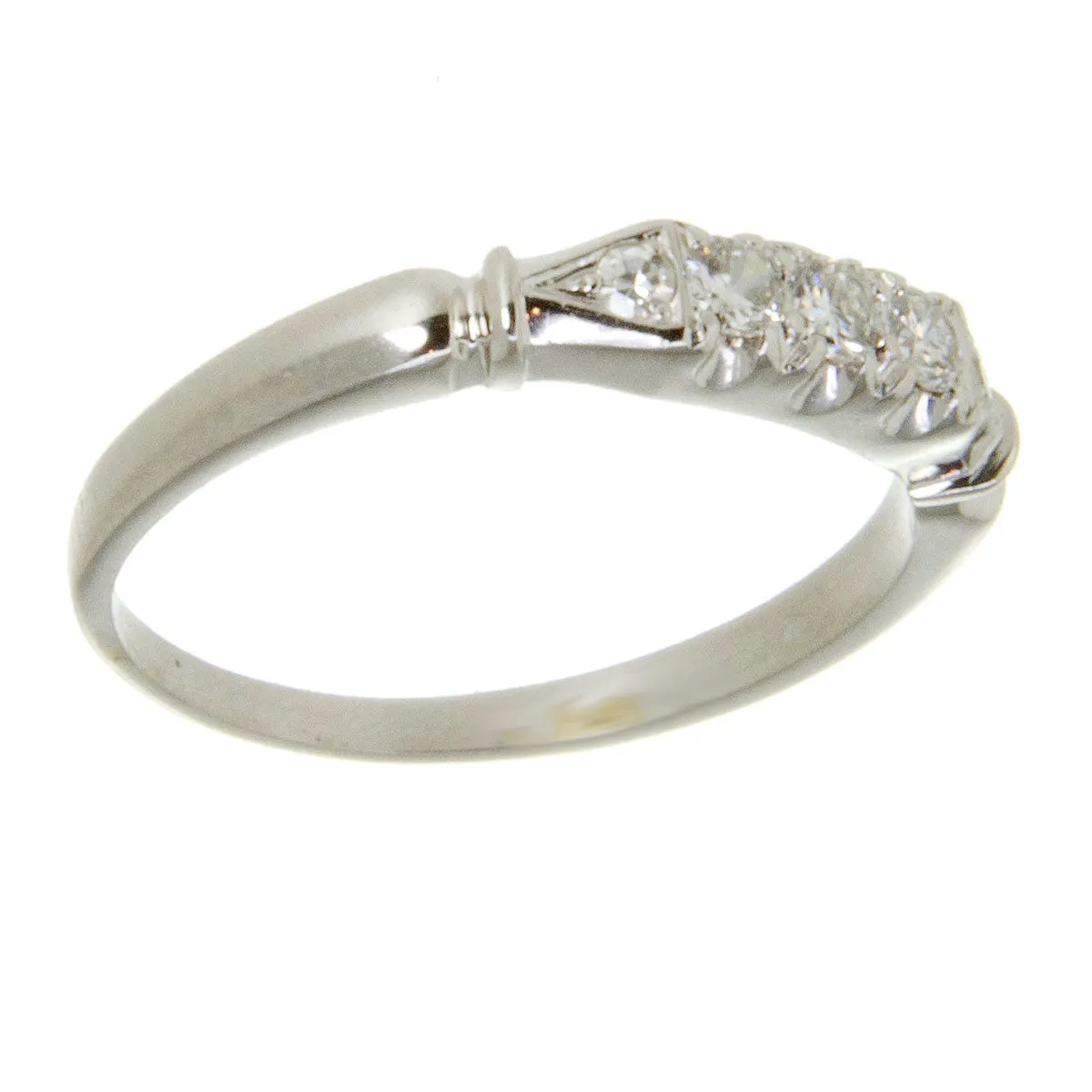 Art Deco Platinum Diamond Wedding Set