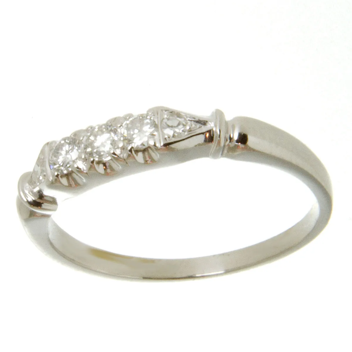 Art Deco Platinum Diamond Wedding Set