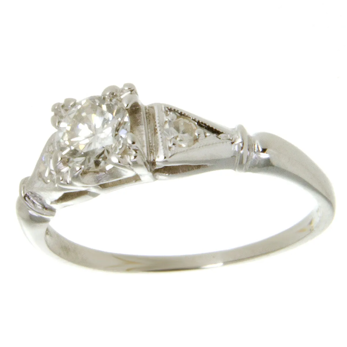 Art Deco Platinum Diamond Wedding Set