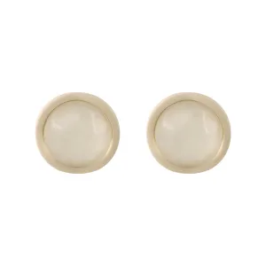 Arylic & Resin Round Stud Earrings