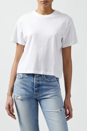 ATM - Classic Jersey Short Sleeve Boy Tee in White