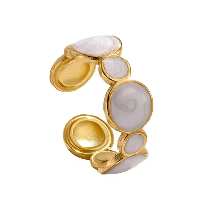 Authentic Elegant Stainless Steel Adjustable Opening Ring