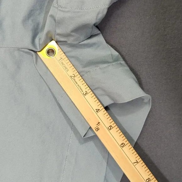 AYR Shorts Women's 10 Blue Cotton Zip Up Flat Front Chino 16915